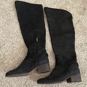 Vince Camuto Black Over the Knee Boots